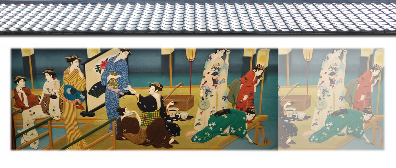 絵画【柿の木】